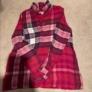 Authentic Burberry Brit Crepe Exploded Check Top